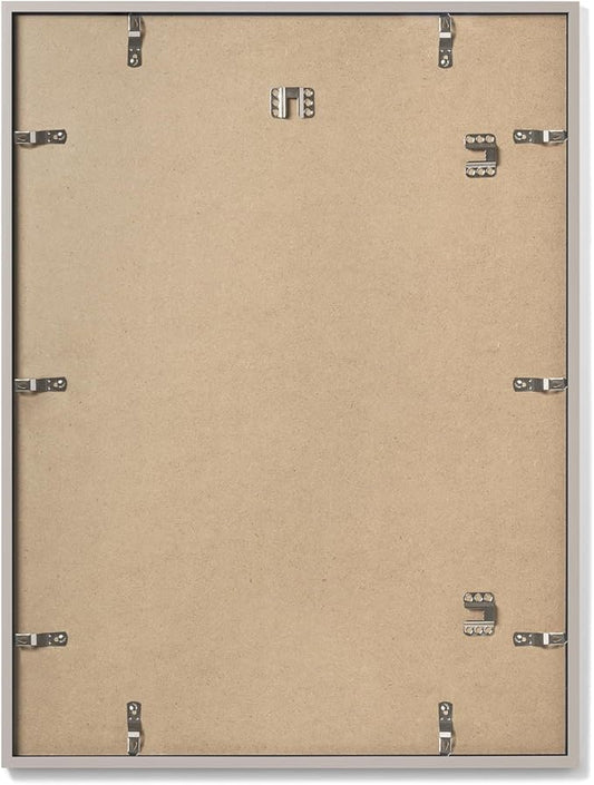 Opposite Wall - 24x36 in - Real Wood Grey Picture Frame - Lightweight, Versatile & Shatterproof - Large Wall Hanging Photo or Poster Frame - Wall Decor for Office, Gallery & Home