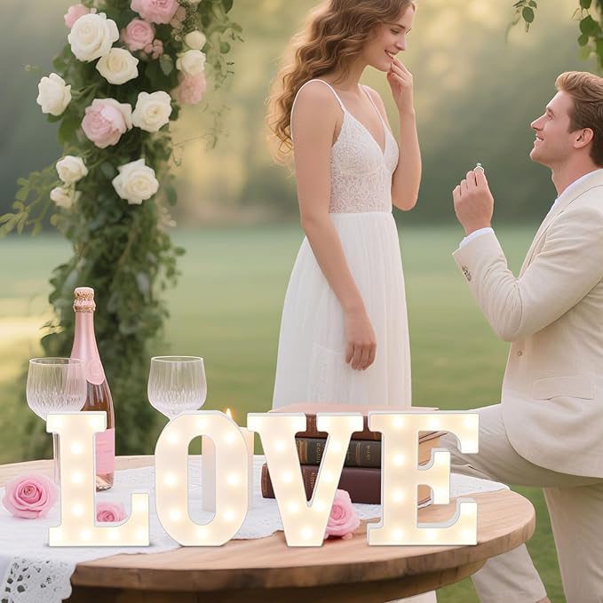 LED Marquee Light Up Letters Sign - Lighted Letters Alphabet for Birthday, Graduation, Bar Wall & Table Party Decor, Wedding Anniversary and Christmas Decorations, Letter G