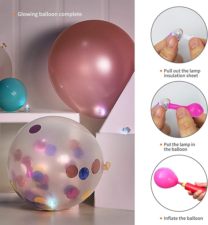 Aogist 200pcs Green Balloon Light,Long Standby Time Waterproof Mini Ball Light,Round LED Flash Lamp for Paper Lantern Balloon Party,Wedding,Birthday,Festival,New Year and Christmas Decorative