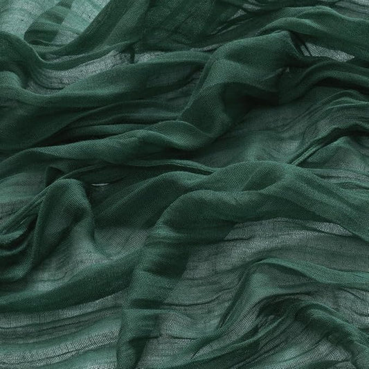 MLMW 4 Pack Christmas Table Runner Cheesecloth Emerald Green Table Runner Boho Cheese Cloth Gauze 160 inch Rustic Table Runner 13.3ft for Party Wedding Baby Bridal Shower Birthday