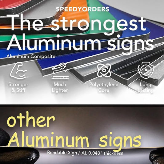 Custom Metal Signs, Personalized Aluminum, Customized Safety, Business Signs, Waterproof Outdoor, White Aluminum (Logo, 14x10 In)