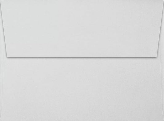 LUXPaper A7 Invitation Envelopes | Peel & Press | 5 1/4" x 7 1/4" | Gray | 80lb. Text | 100% Cotton | 1,000 Qty
