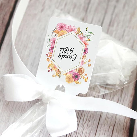 Custom Gift Tags, Personalized Hang Tags with Your Business Logo Small Card Party Decoration Paper Gift Tags for Birthday Wedding Christmas