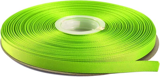 ITIsparkle 3/8" Inch Grosgrain Ribbon 50 Yards-Roll Set for Gift Wrapping Scrap Books Party Favor Hair Braids Baby Shower Decoration Floral Arrangement Craft Supplies, Apple Green Ribbon