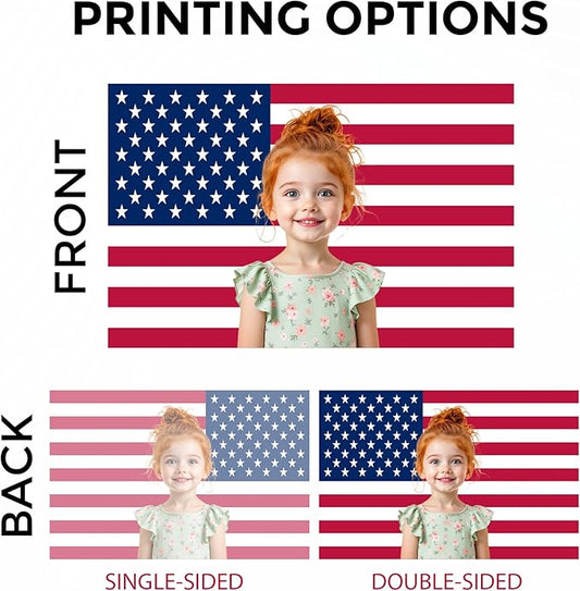 Custom Flag (1x1.5FT to 5x8FT) by DreamController for Business | Custom Outdoor Flags with Grommets for Advertising, Events | HD Printed Personalized Sign Flag | Express Dispatch & Shipping | Made in USA