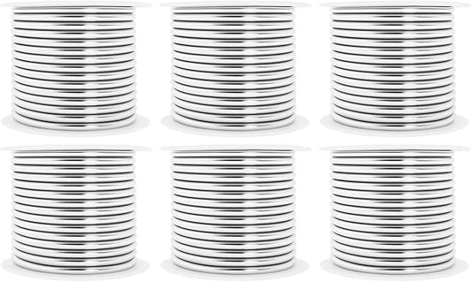 Mandala Crafts 13 Gauge Anodized Aluminum Craft Wire for Jewelry Making - 300 FT Colored Flexible Silver Combo Wire - Bendable for Bonsai Armature Crafting Sculpting