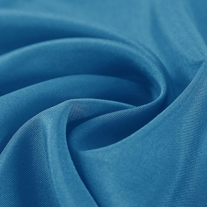 Cloth Napkins 17x17 inch Washable Polyester Dinner Napkins Soft Table Napkins for Wedding Party Dining Banquet(Mediterranean Blue,50PCS)
