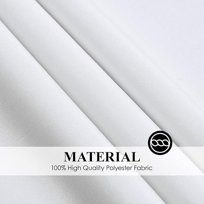 Round Tablecloth 8 Pack 90 Inch White Tablecloths Washable Decorative Linen Polyester Table Clothes Cover for Dining Table Banquets Buffet Parties and Wedding