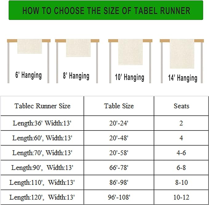 Vintage Bird Flower Table Runner Seasonal Spring Summer Garden Plants Farmhouse Country Kitchen Dining Table Decoration for Home Party Holiday 13"x70"