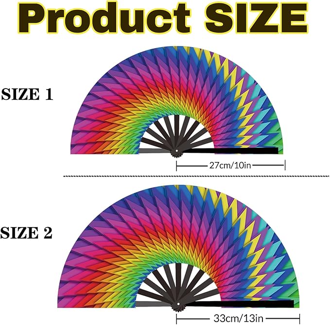 Custom Fans with Your Photo/Text - 13 Inch Personalized Folding Hand Fan for Line Dancing, Weddings, Parties | Decorative Gift for Women, Church Events & Dance Performances (80, 10 Inch)