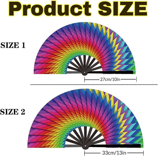 Custom Fans with Your Photo/Text - 13 Inch Personalized Folding Hand Fan for Line Dancing, Weddings, Parties | Decorative Gift for Women, Church Events & Dance Performances (5, 10 Inch)