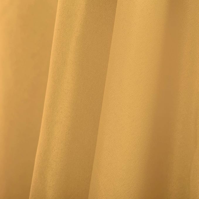 Ascoza 2pack 90x156 Inch Gold Rectangular Tablecloth 8 Feet Table Cloth in Polyester Fabric for Wedding/Banquet/Restaurant/Parties