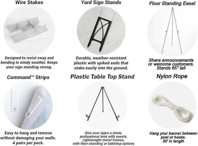 Welcome Wedding Signs, Minimalist Floral Spring Wedding Sign Decorations Signage 12" X 18" (Small), 27" (Medium), 36" (Large), Plastic, Modern, Pole Mount, Weather