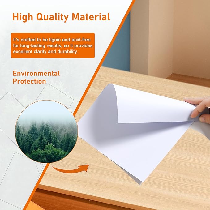 28 Sheets White Cardstock 8.5 x 11 Certificate Paper, 92lb Heavyweight Printer Paper Card Stock for Wedding, School Crafting, Memus, Making Cards, Business Cards, Invitations