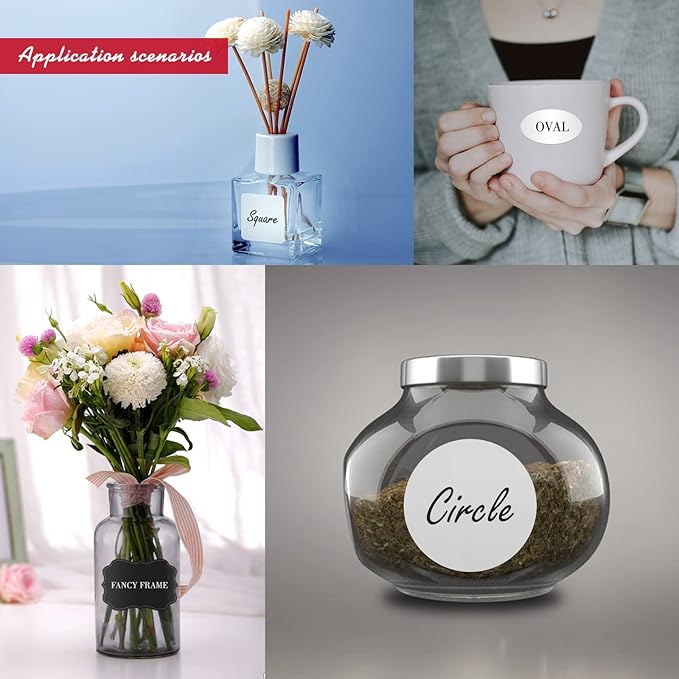 Custom Personalized Labels - Oval Stickers With Any Design, Image, Logo, Text for Business, Thank You Labels, 100 Count (3"x1")