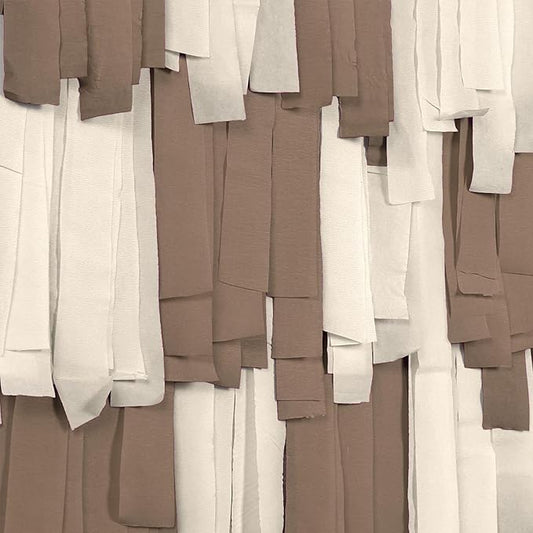 PartyWoo Brown Crepe Paper Streamers 4pcs 328ft Pack of Boho Neutral Crepe Paper Streamers for Birthday Baby Shower Wedding Graduation Anniversary Retirement Woodland Jungle Theme Party Decorations