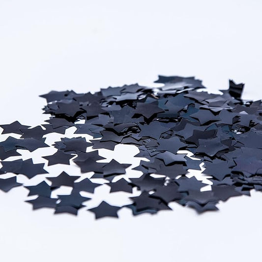 Black Star Confetti,Foil Glitter Table Confetti,Sparkling for Party Decorations(1.76 OZ)