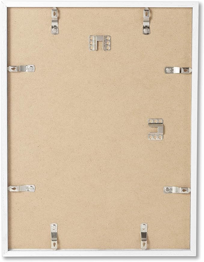 Opposite Wall - 12x18 in - White Oak Wood Picture Frame - Lightweight, Versatile & Shatterproof - Wall Hanging Poster or Photo Frame - Wall Decor for Office, Gallery & Home