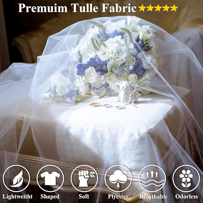 54" by 20 Yards Tulle Fabric Rolls Tulle Ribbon Tutu Spool Bolt for DIY Wedding Decoration Baby Shower Tutu Skirt Gift Wrapping Large Matte Fabric, Roll Packaging (Hunter Green)