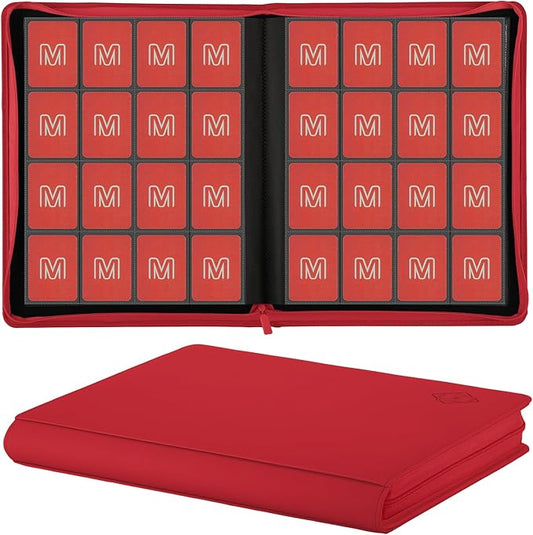Premium Card Binder 16 Pocket,Trading Card Binder Holds up to 1000+Cards Sturdy Card Collection Album, Card Holder Folders for MTG, TCG, Game Cards & Sports Cards