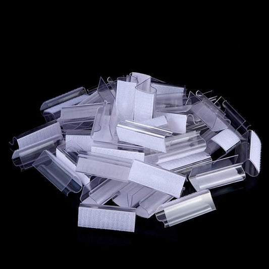 Boao 50 Pieces Table Skirting Clips EC Model Tablecloth Clips for Table 3/4 Inch - 1 Inch with Hook Loop for Indoor Outdoor Events