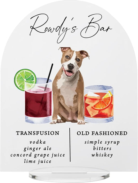 Pet Signature Drink Wedding Signs