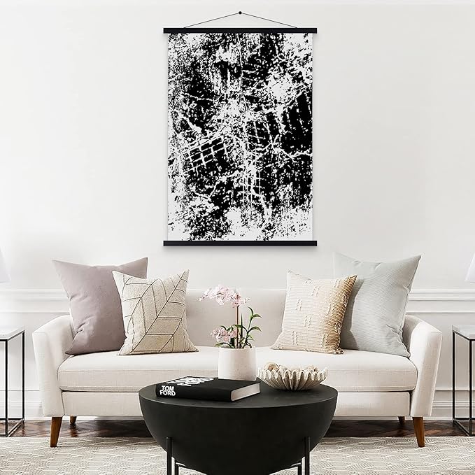 10x14 10x15 10x13 Poster Frame, Magnetic Light Wood Frame Hanger for Photo Picutre Canvas Artwork Art print Wall Hanging (1 Pack, 10", Black)