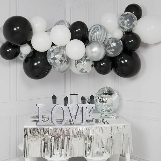 TONIFUL 8 Inch Silver Glitter Letter V Table Centerpiece A-Z Silver Birthday Party Decorations,Silver Alphabet V for Birthday,Chrismas,Graduation,Bridal Shower,Wedding,Anniversary Party Supplies