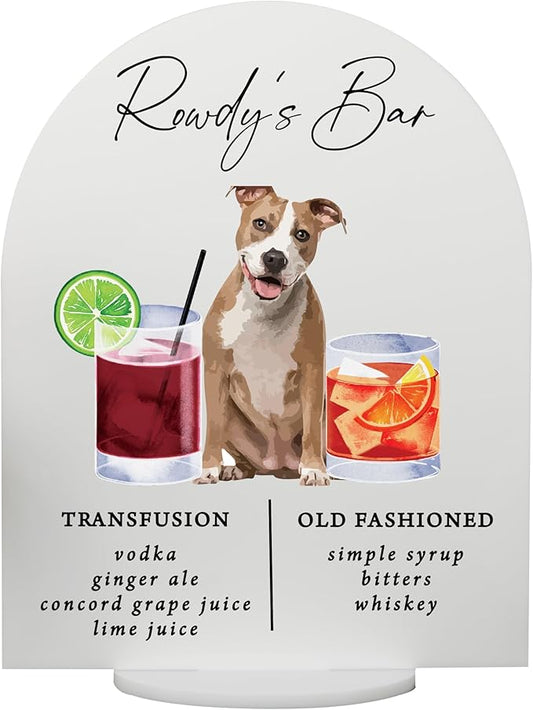 Pet Signature Drink Wedding Signs