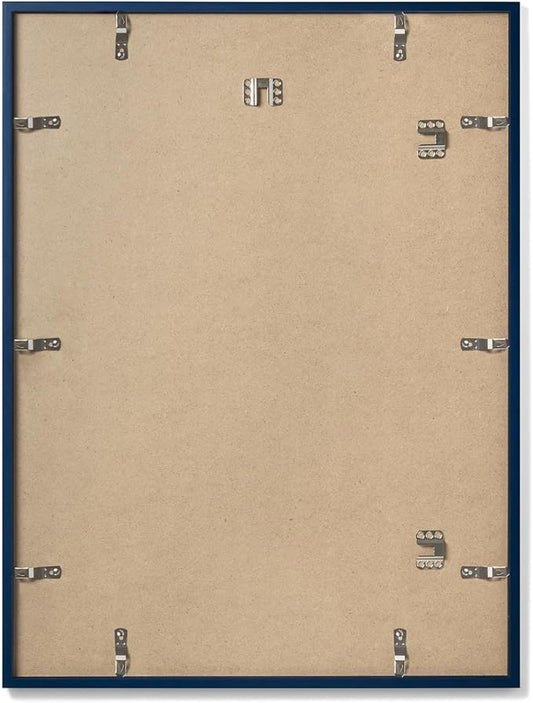 Opposite Wall - 24x36 in - Real Wood Blue Picture Frame - Lightweight, Versatile & Shatterproof - Large Wall Hanging Photo or Poster Frame - Wall Decor for Office, Gallery & Home