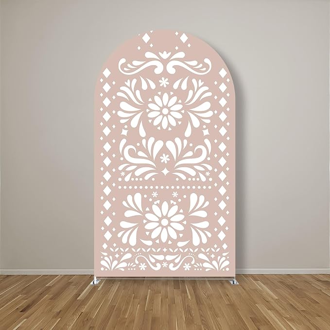 Mexico Theme Arch Stand Covers Fiesta Wedding Party Elastic Fabric Background Birthday Baptismx Baby Shower Decor Props (90x150cm(W35''H60''),G-3738)