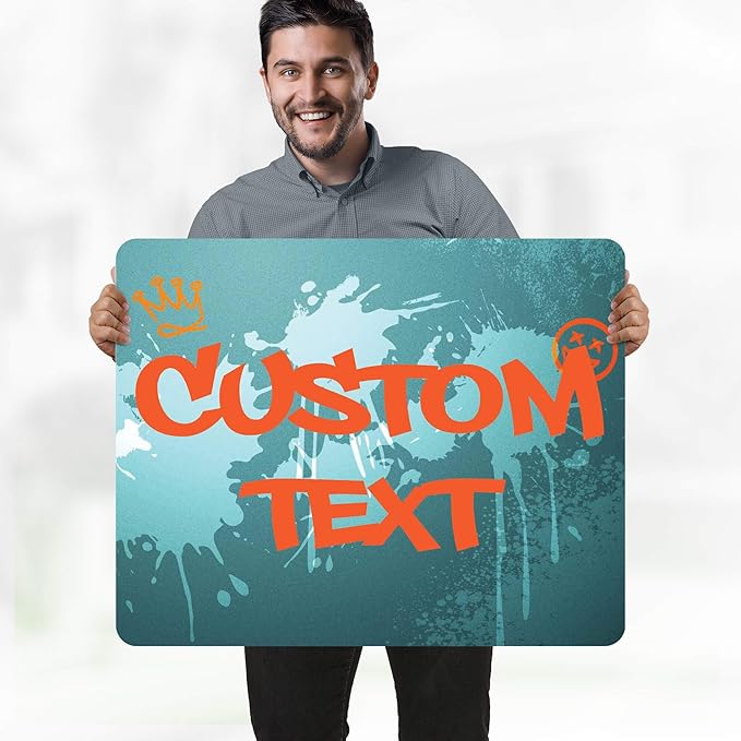 Custom Sign, Custom Street Sign, 11 Font Colors, 13 Font Styles, 4 Hole Options, 22 Sizes, 24x30 Inches, Rust Free DiBound, Fade Resistant, Made in USA by My Sign Center (Graffiti)