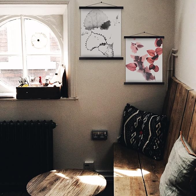 13x19 13x18 13x22 Poster Frame, Magnetic Light Wood Frame Hanger for Photo Picutre Canvas Artwork Art Print Wall Hanging (1 Pack, 13", Black)
