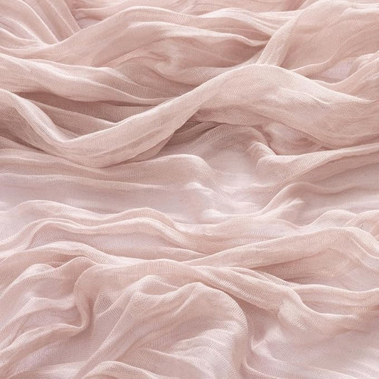MLMW 3 Pack Pink Cheesecloth Table Runner Boho Gauze Rustic Cheese Cloth Table Runner 160 inch Sheer 13.3ft for Gender Reveal Wedding Party Baby Bridal Shower Birthday