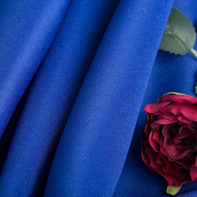 Ascoza 2pack 70 Inch Royal Blue Round Tablecloth in Washable Polyester Fabric for Wedding/Banquet/Restaurant/Parties