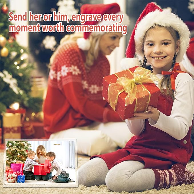 HELPLEX Picture Frames, 6 Pack 8x10 inch Acrylic Picture Frame Clear 8 x 10 Photo Frames Magnetic Picture Frames Ready for Tabletop Display, Effectively Protect Photos from Fading and Yellowing