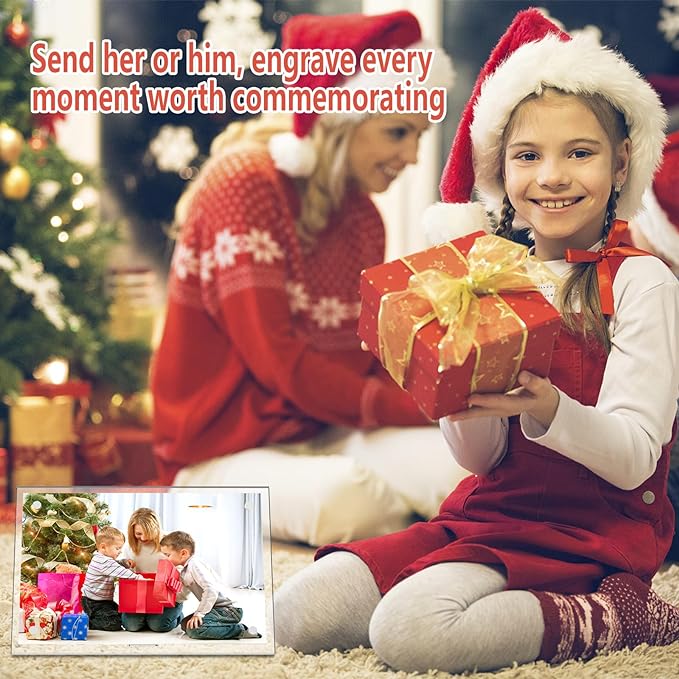 HELPLEX Picture Frames, 3 Pack 8x10 inch Acrylic Picture Frame Clear 8 x 10 Photo Frames Magnetic Picture Frames Ready for Tabletop Display, Effectively Protect Photos from Fading and Yellowing