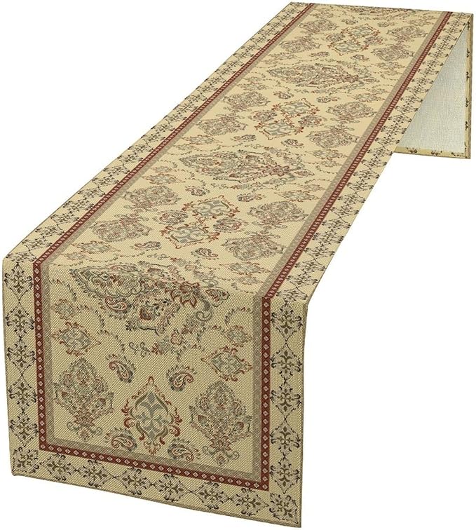 Vintage Farmhouse Flower Table Runner Boho Elegant Home Kitchen Table Dining Coffee Room Garden Party Wedding Decor 13x60in