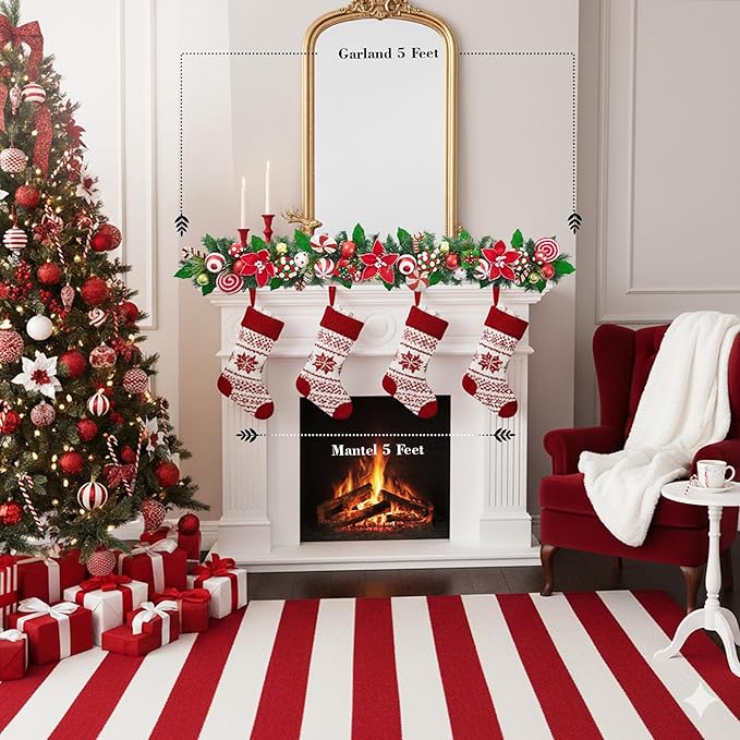 Christmas Peppermint Garland