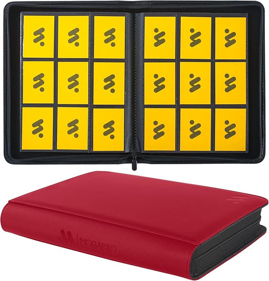 Card Binder 9 Pocket,Trading Card Binder Holds up to 360 Cards with 20 Sleeves,Zipper Card Holder Album Compatible with TCG Card/Game Cards/Sports Card