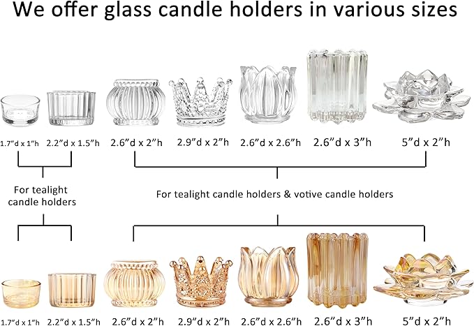 GOLDEAL 12Pcs Pink Glass Votive Candle Holders Tealight Holders Decorative, Tea Candle Holders Bulk,Candlestick for Wedding, Party,Dinner, Home Table Decor.