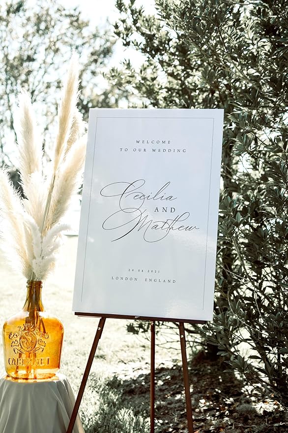 Welcome Wedding Sign Personalized, Personalized Wedding Welcome Sign Decorations Decor