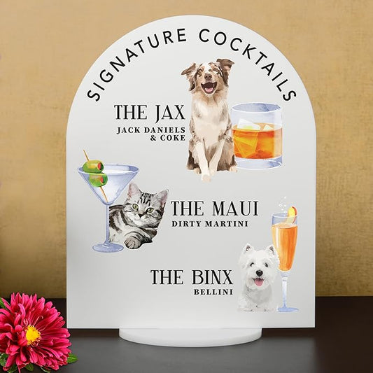 Pet Signature Drink Wedding Signs