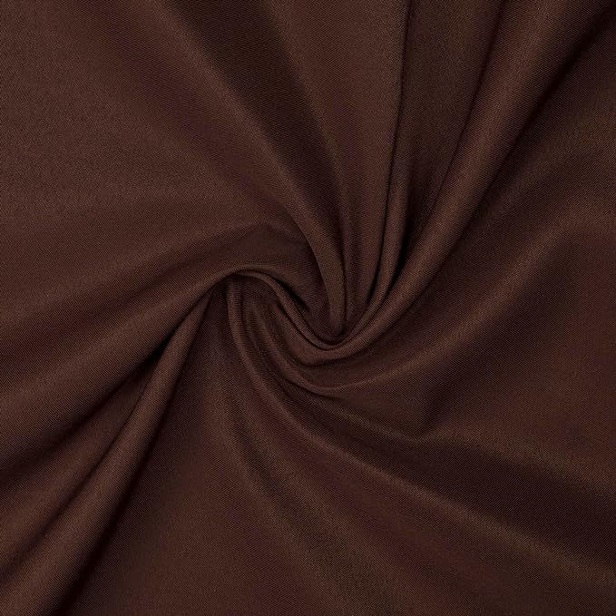 Gee Di Moda Square Tablecloth - 70 x 70 Inch Chocolate Table Cloth for Medium Square or Round Tables - Heavy Duty Washable Fabric - for Buffet Table, Holiday Party, Dinner, Wedding & Baby Shower