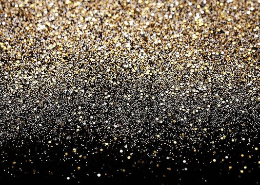 SJOLOON Black and Gold Backdrop Gold Spots Backdrop Vinyl Photography Backdrop Vintage Background for Family Birthday Party Newborn Studio Props 11547(10x8FT)