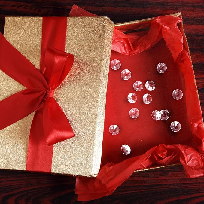 1000pcs/ Pack Wedding Table Acrylic Diamond Scatter Crystals Confetti Acrylic Gems Vase Fillers Rhinestones for Wedding, Bridal Shower, Vase Beads Decorations (10mm, Royal Blue)