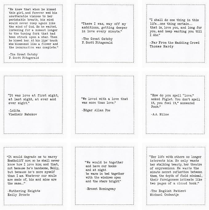 Five Star Napkins Love Quotes, White Cotton Cocktail Napkins, Beverage Napkins, Bar Napkins, Cloth Napkins, Party Napkins, Events, Holidays, Weddings, Birthdays, Disposable, 4.5" x 4.5"- (50x)