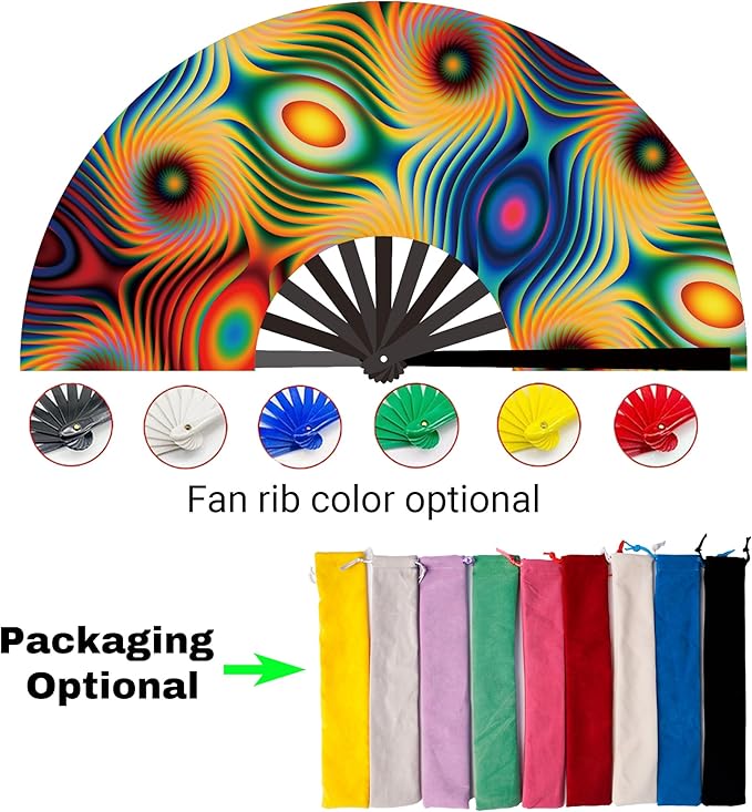 Custom Fans with Your Photo/Text - 13 Inch Personalized Folding Hand Fan for Line Dancing, Weddings, Parties | Decorative Gift for Women, Church Events & Dance Performances (180, 10 Inch)