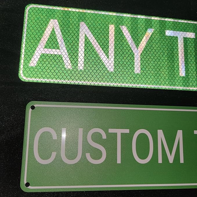 Custom Metal Sign 8x24 Inches - Personalized Outdoor Street Sign with Text/Photo/Logo, Rust-Free .060 Reflective Aluminum for Business Home, Single/Double Sided
