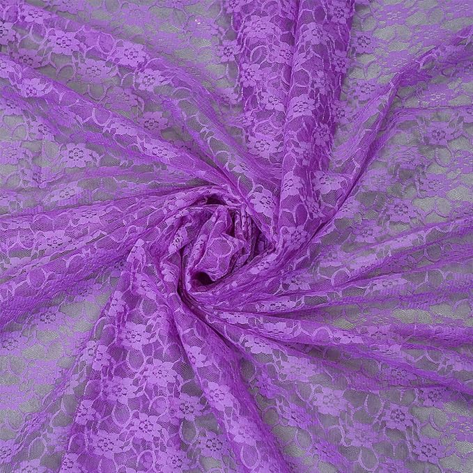 MDS Pack of 12 Wedding 12 x 108 inches Satin Table Runner for Wedding, Decorations for Birthday Parties, Banquets, Graduations, Engagements, Runners fit Rectangle, Round Table- Lavender